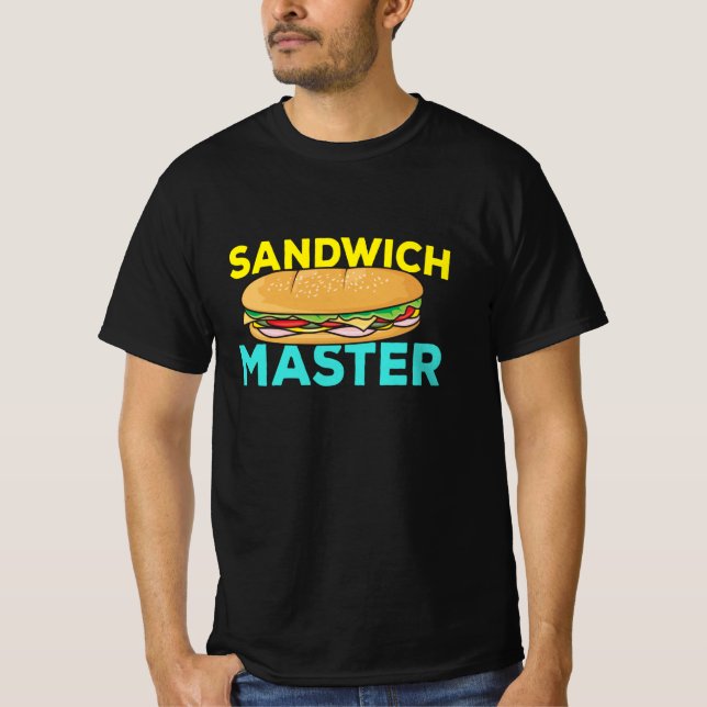 Camiseta Sandwich Master Fast Comida (Frente)