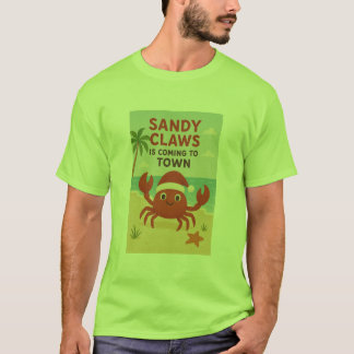 Camiseta Sandy claws coming to town