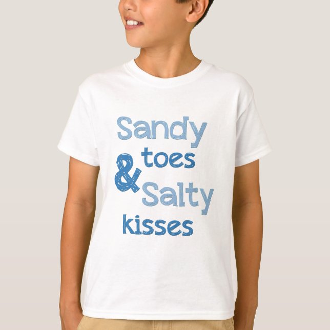 Camiseta Sandy Toes beijos salgados (Frente)