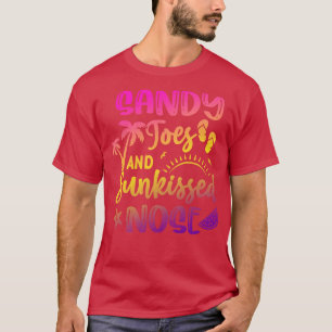 Camiseta Sandy Toes E Um Sun Kissed Nose Beach Summer Vaca