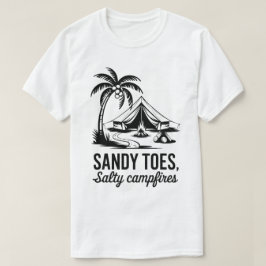 Camiseta Sandy Toes Salty Campfire Design