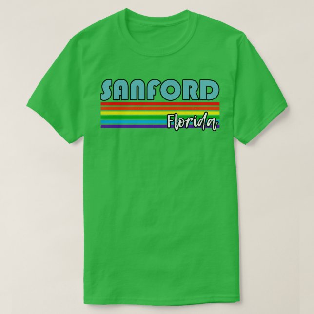 Camiseta Sanford Florida Pride Sanford LGBT Gift LGBTQ Sup (Frente do Design)