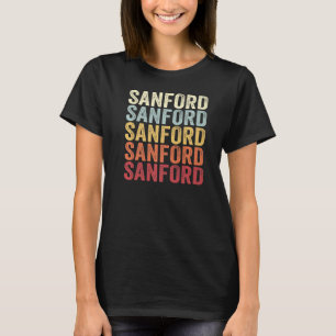 Camiseta Sanford Florida Sanford FL Retro Vintage Text