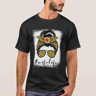 Camiseta Sangra a vida da esposa Cabelo desarrumado freio D