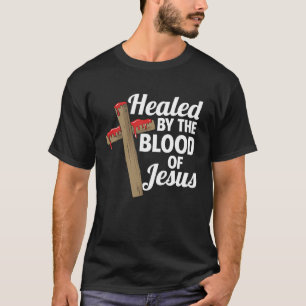 Camiseta Sangrado pelo Sangue de Jesus Cristo Cruzado Crist