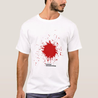 Camiseta Sangramento dos homens do karaté no interior