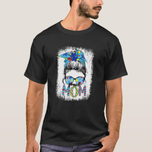 Camiseta Sangrenta Mãe Quebra-cabeça Autismo Mãe Autismo Au