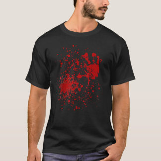 Camiseta Sangrento Zombie do Halloween Clássico T-Sh