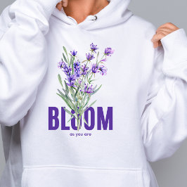 Camiseta Sangue como você é um Hoodie de flor selvagem