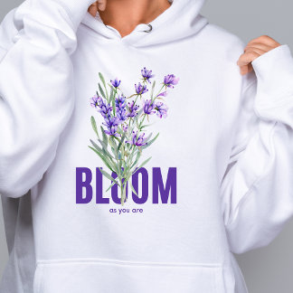 Camiseta Sangue como você é um Hoodie de flor selvagem