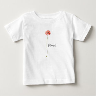 Camiseta Sangue da Flor de Gerbera Vermelha Pálida! Toddler