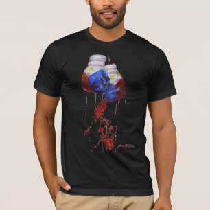 Camiseta Sangue da obscuridade filipina do guerreiro