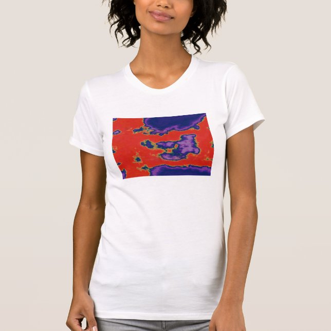 Camiseta Sangue da tinta de veludo (Frente)
