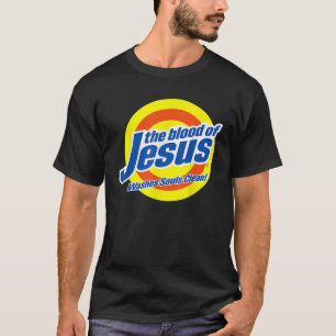 Camiseta Sangue de Jesus Cristo Engraçado Faith Baseado em