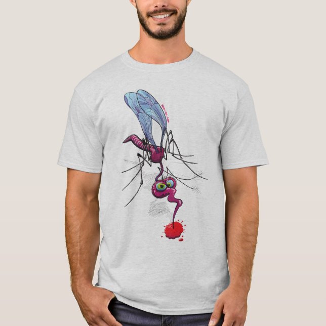 Camiseta Sangue de sugação do mosquito (Frente)