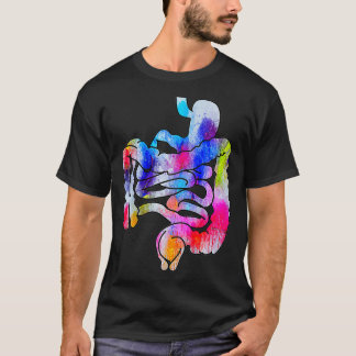 Camiseta Sangue Digestivo Arte do Trato Gastrointestinal