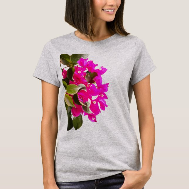 Camiseta Sangue Floral Rosa (Frente)