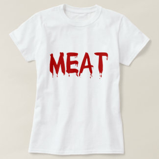 Camiseta Sangue Meaty da vaca da cabra da carne da galinha