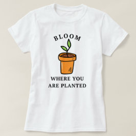 Camiseta Sangue Onde Você Está Plantado | Engraçado de jard
