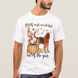 Camiseta Sangue Queda Abóboras de outono Árvore Folha de Sa
