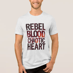 Camiseta Sangue rebelde, Coração caótico