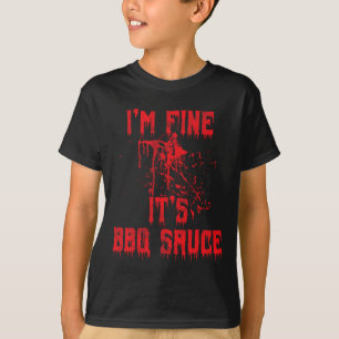 Camiseta Sangue Splatter - Eu sou um bom Churrasco Molho En