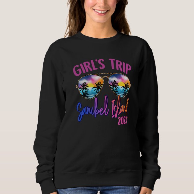 Camiseta Sanibel Island 2023 Girls Trip Sunglasses Summer G (Frente)