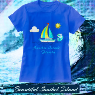 Camiseta Sanibel Island FL Sailboat e Sun