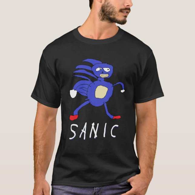 Camiseta Sanic Meme Fast Funny Hog (Frente)