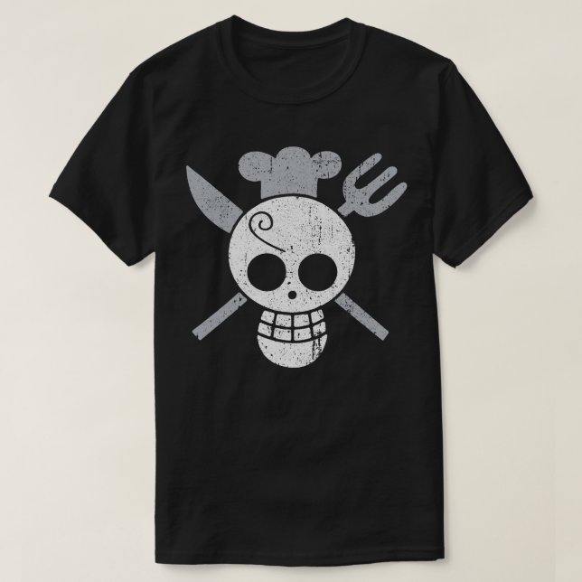 Camiseta Sanji Jolly Roger (Frente do Design)