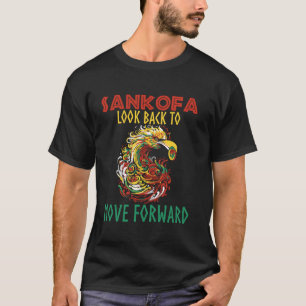 Camiseta Sankofa Olhe para Trás para Avançar no Juneteenth