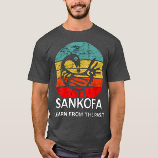 Camiseta Sankofa Retro Vintage Aprende Com O Africano Passa