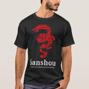 Camiseta Sanshou Dragão Sanda Boxe Chinês Artes Marciais