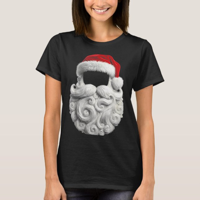Camiseta Santa 67 6 7 Six Seven Beard Cool Realistic  (Frente)