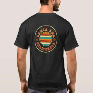 Camiseta Santa Ana Califórnia Terra Natal Ca Estado Nativo