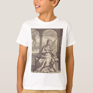 Camiseta Santa Anastácia a Libertadora Arte Preto e Branco