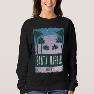 Camiseta Santa Barbara Califórnia CA Vaporwave Antigo Retrô
