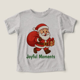 Camiseta Santa Carrying Gift Sack