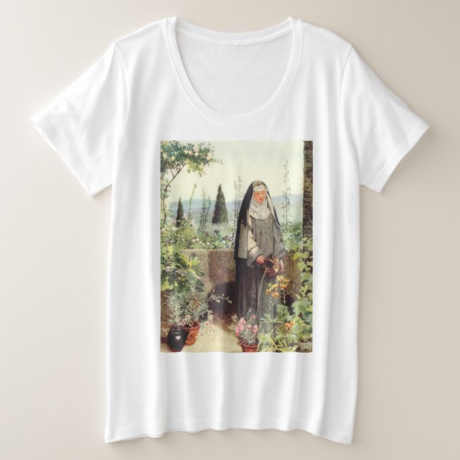 Camiseta Santa Clara de Assis: Padroeira da Televisão (Frente do Design)