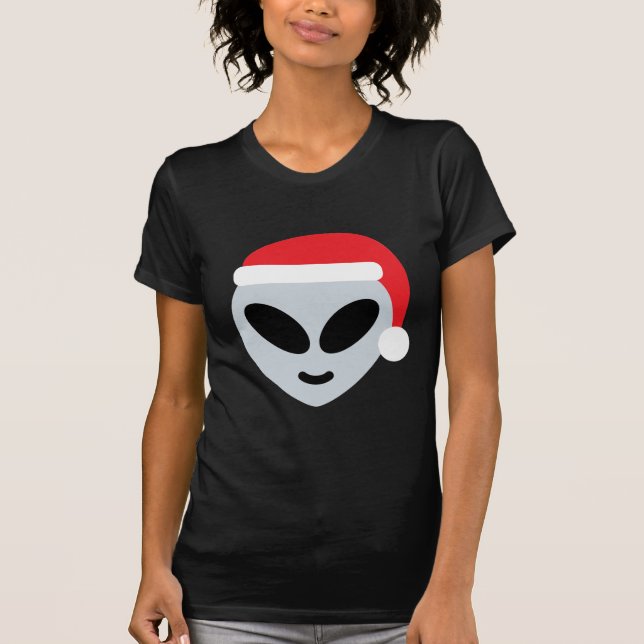 Camiseta santa claus alienígena emoji (Frente)