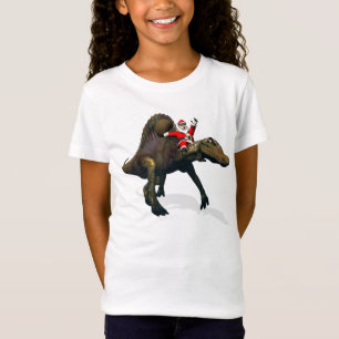 Camiseta Santa Claus Andando No Espinossauro