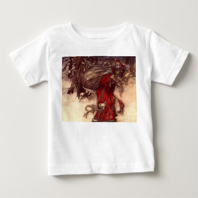 Camiseta Santa Claus Arthur Rackham (Frente)