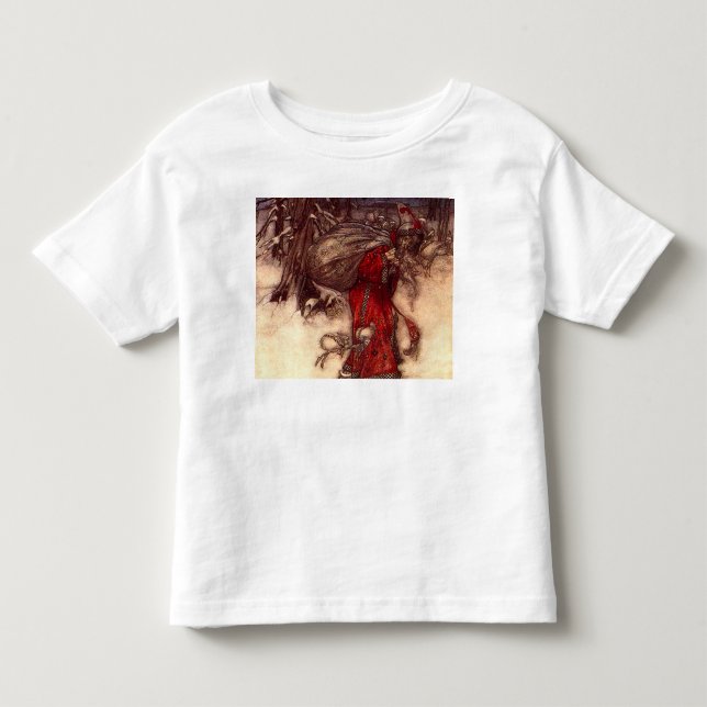 Camiseta Santa Claus Arthur Rackham (Frente)