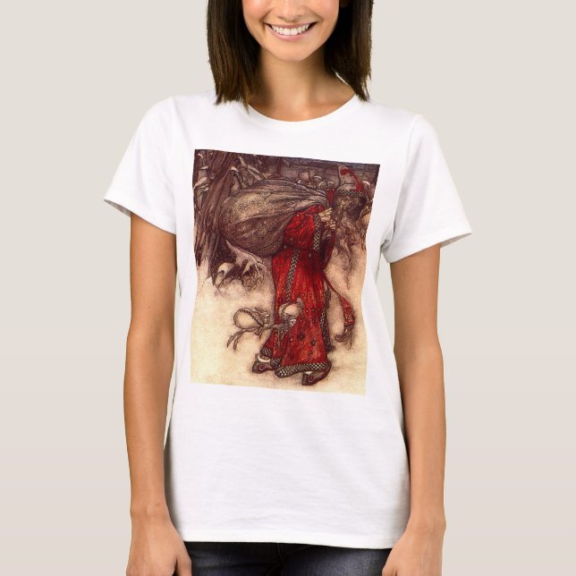 Camiseta Santa Claus Arthur Rackham (Frente)
