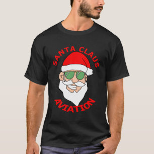 Camiseta Santa Claus Aviation