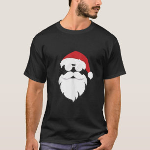 Camiseta Santa Claus Beard Legal Hat Óculos escuros Diversã