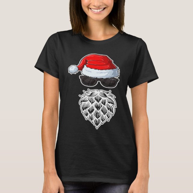 Camiseta Santa Claus Beer Hops Christmas Costume (Frente)