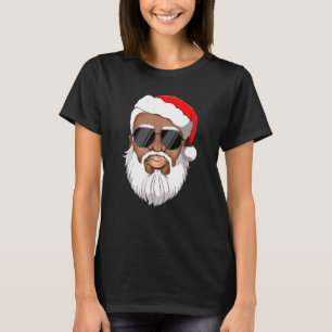 Camiseta Santa Claus Black Xmas Papai noel Afro-Americano