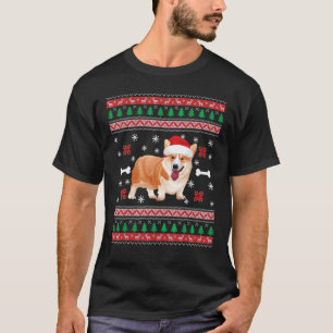 Camiseta Santa Claus Corgi Cachorro De Natal Feio