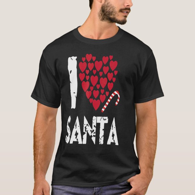 Camiseta Santa Claus Dezembro Apresenta Família Reindeer Ch (Frente)